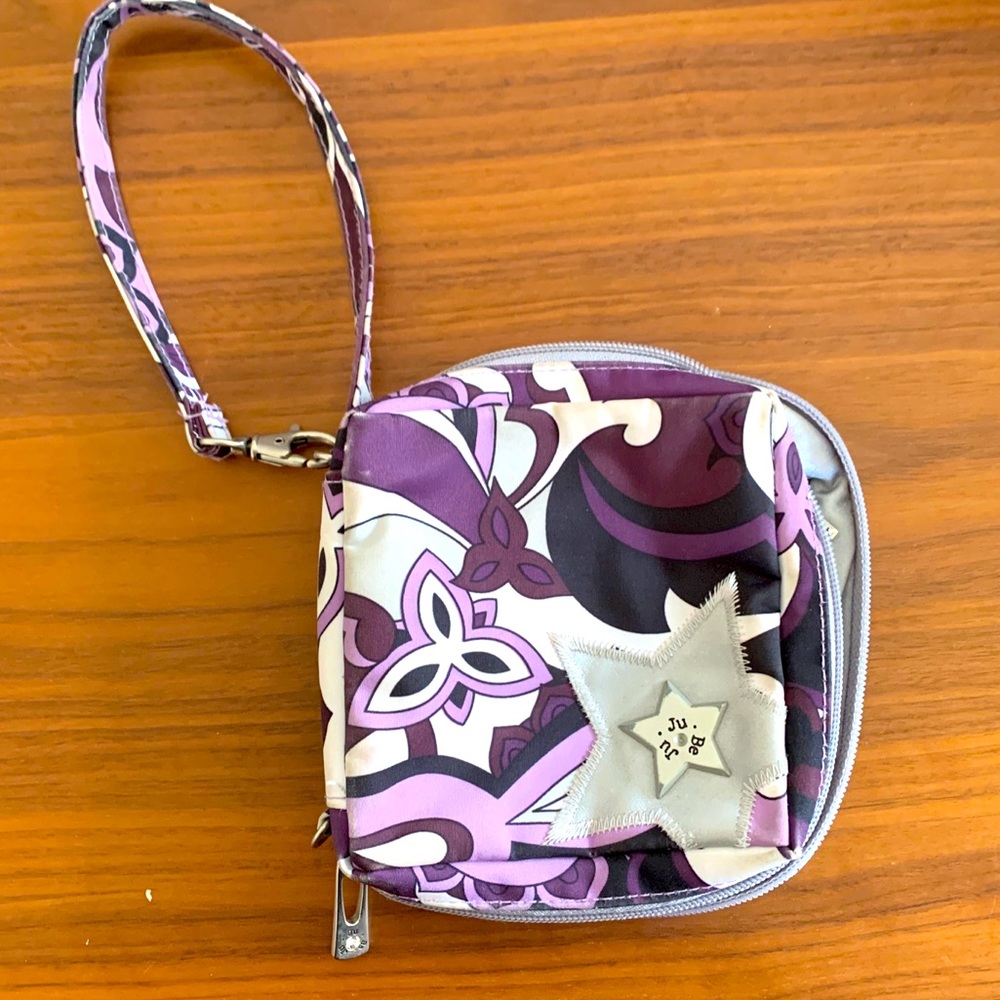 Jujube purple floral wallet